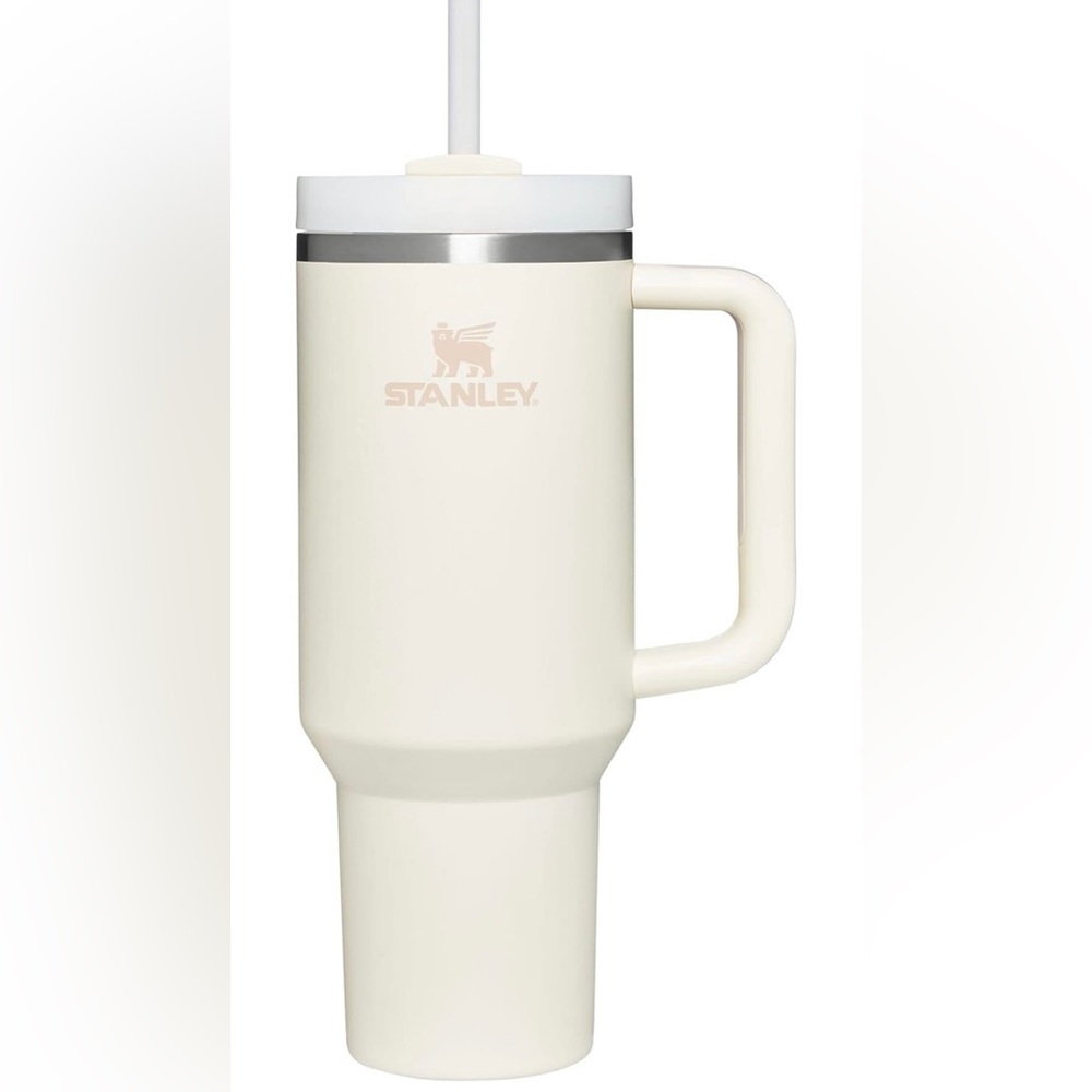 STANLEY THE QUENCHER H2.0 FLOWSTATE TUMBLER (MATTE) 40 OZ CREAM with rose golds